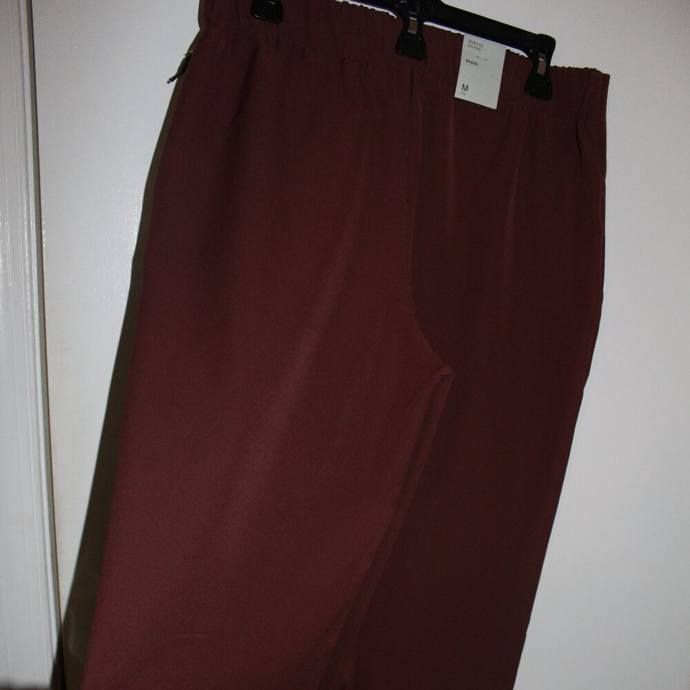 Prologue Wide Leg Mid Rise Stretch Pants